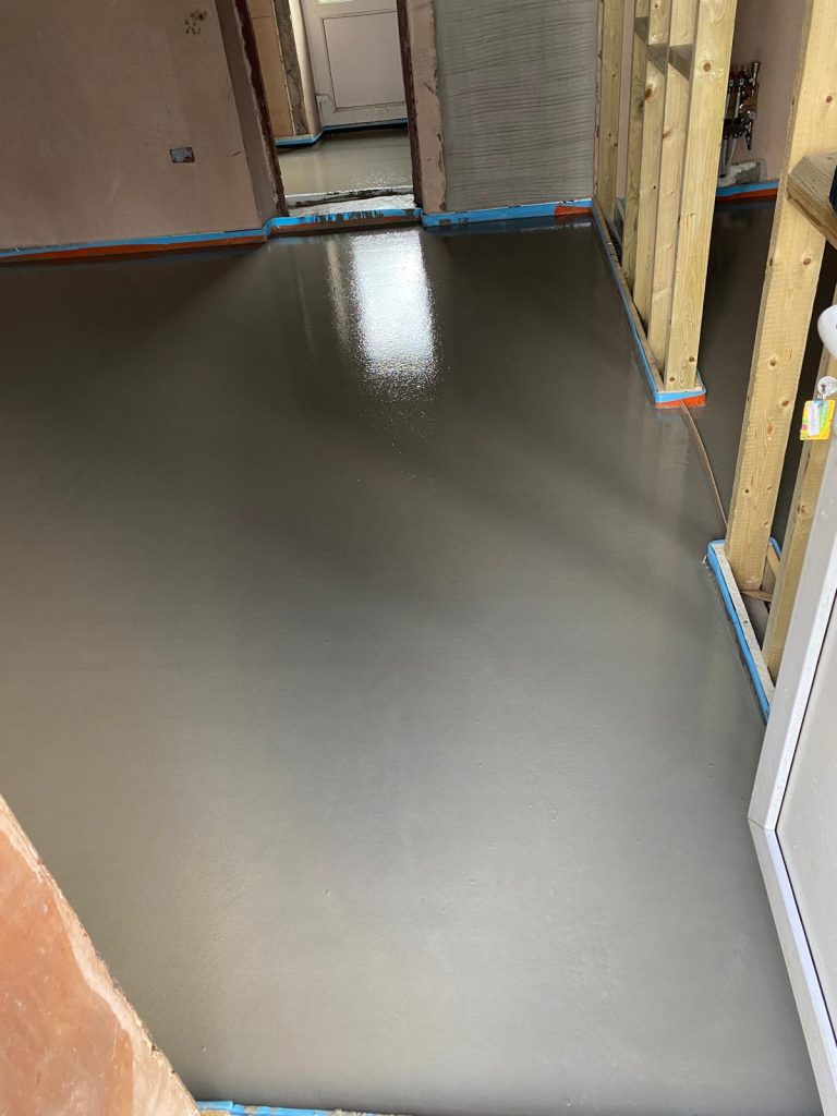 liquid screeding - Tregaron