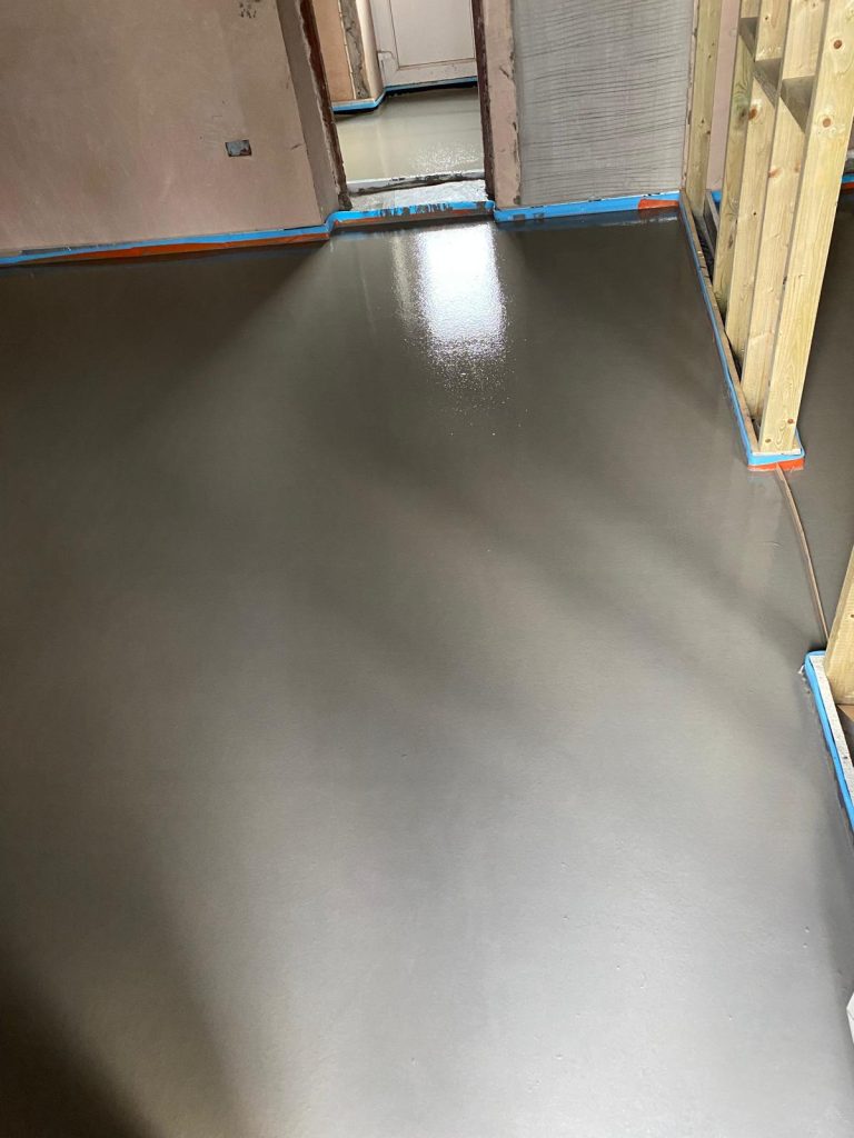 liquid screeding - Tregaron