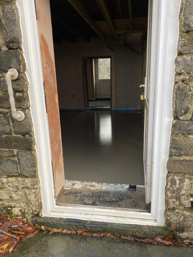 liquid screeding - Tregaron