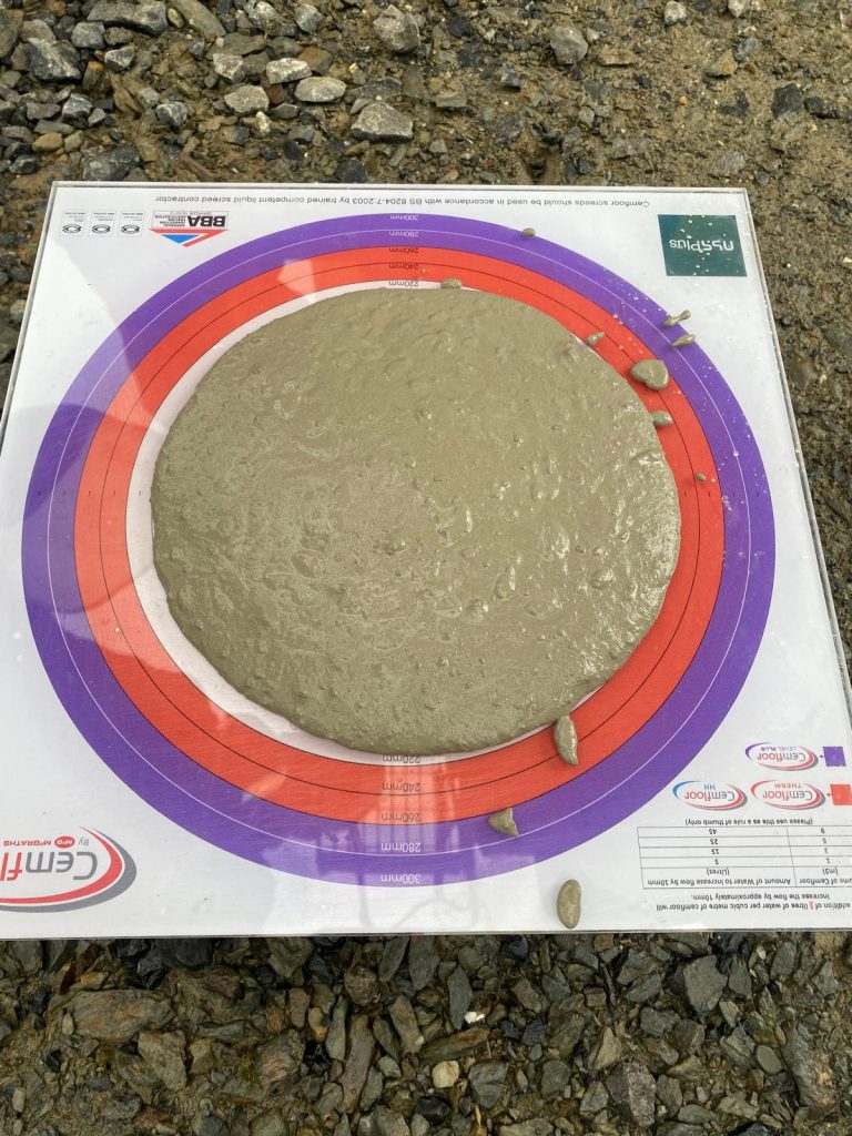 Liquid screeding - Maesymeillion