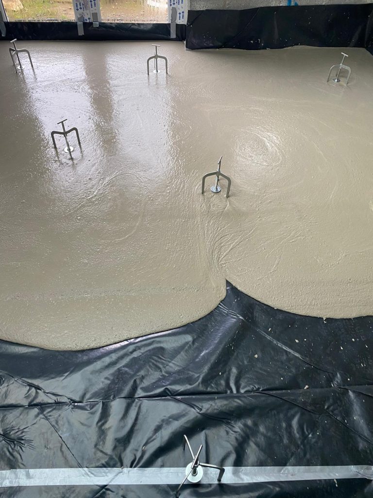 Liquid screeding - Maesymeillion
