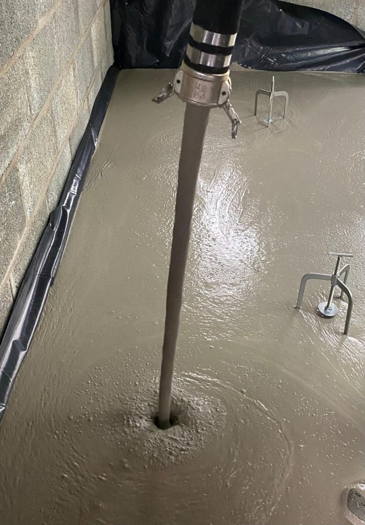 Liquid screeding - Maesymeillion