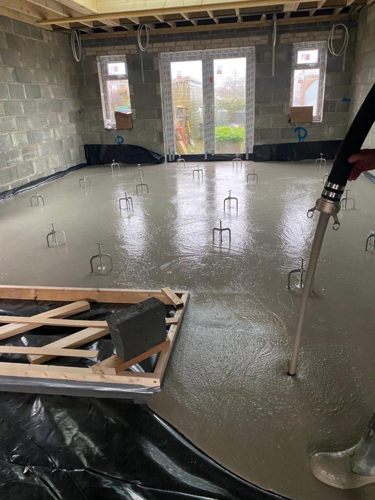 Liquid screeding - Maesymeillion