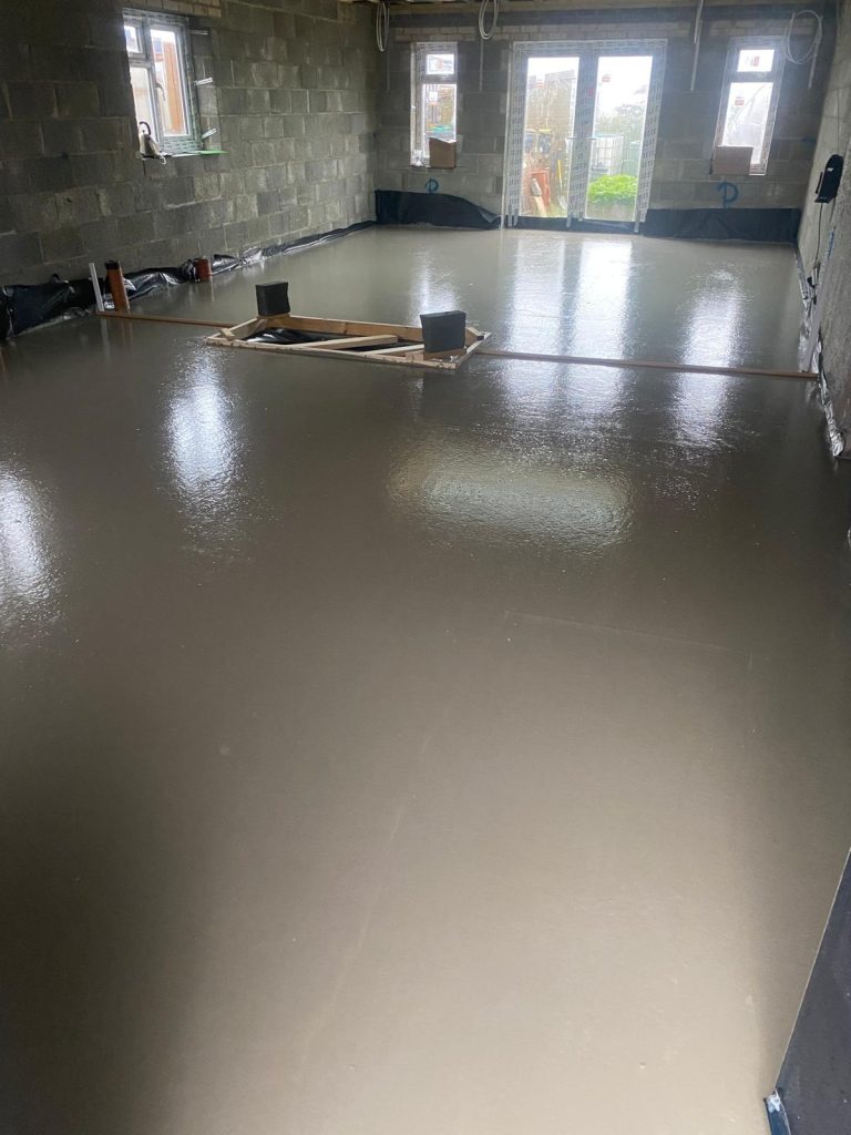 Liquid screeding - Maesymeillion