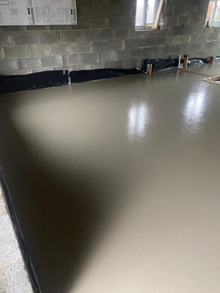 Liquid screeding - Maesymeillion