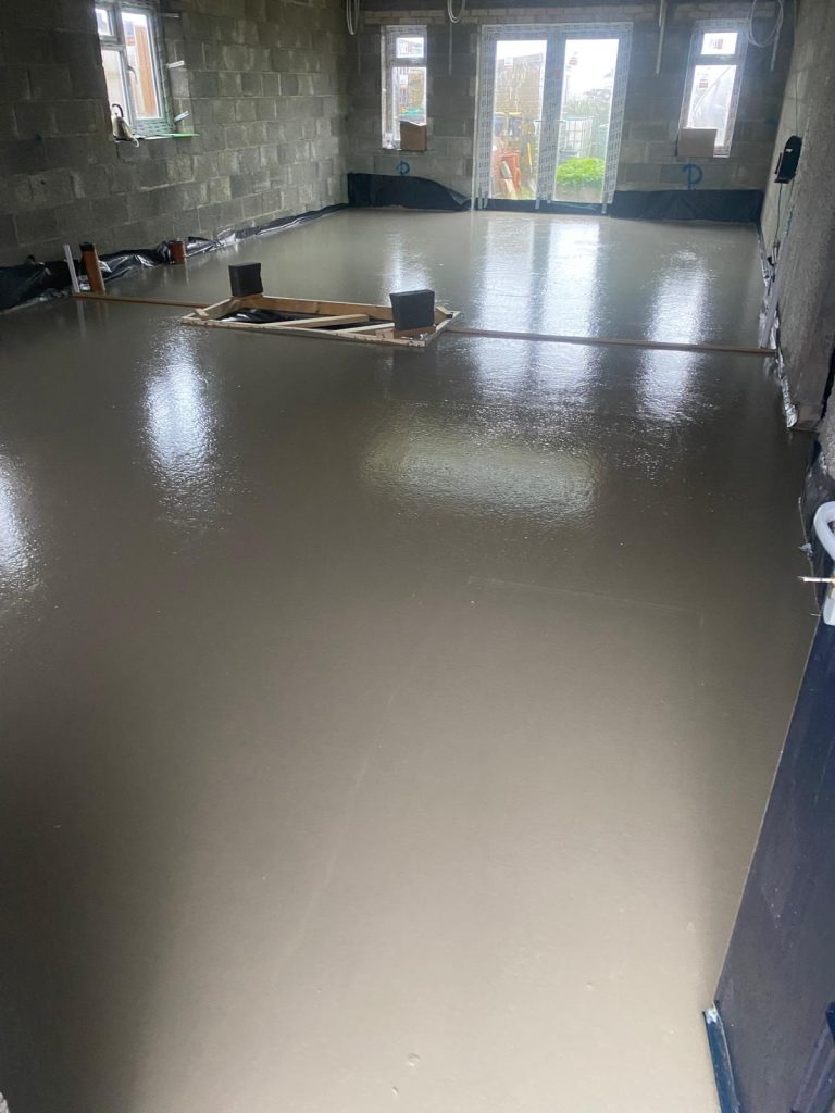 Liquid screeding - Maesymeillion