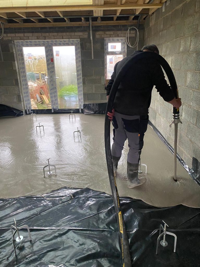 Liquid screeding - Maesymeillion