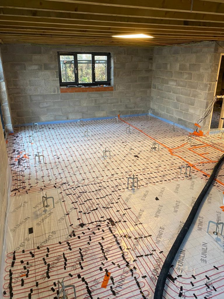 Liquid screeding - Llwyn y Groes