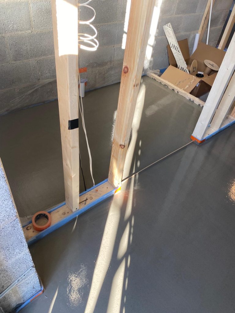 Liquid screeding - Llwyn y Groes